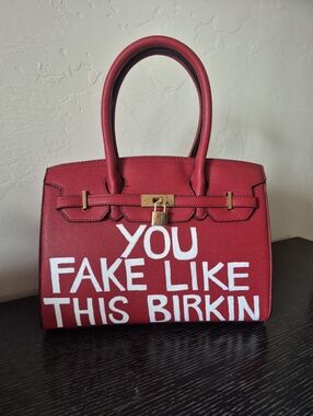 Gorgeous Red Handbag Vegan NEW